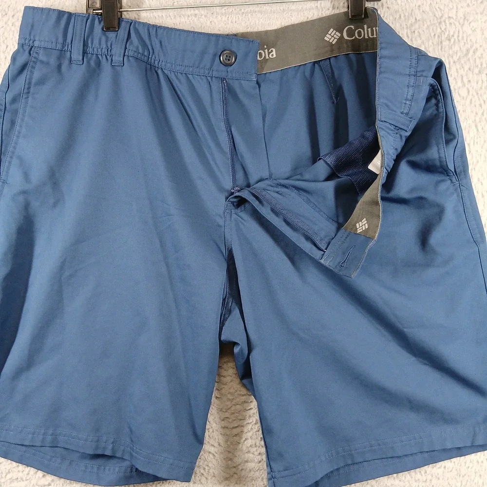 Columbia Freezer Coil Shorts Omni-Freeze‎ Blue Hybrid Hiking Golf Size 42